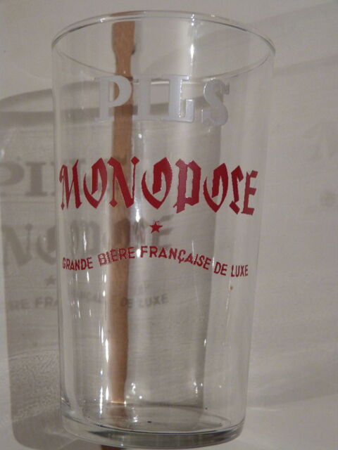 VERRE  a bière  PILS MONOPOSE 3 Brest (29)