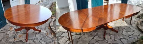 Table ronde merisier style Louis Philippe 500 Anglet (64)