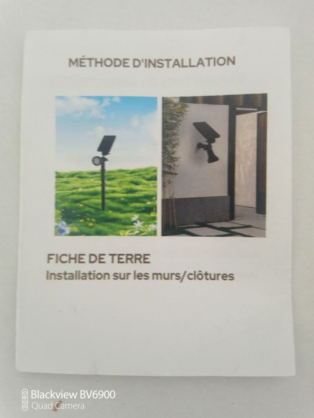 Piquets Solaires 7 Leds 1,6 W lumi&egrave;re blanche Jardin