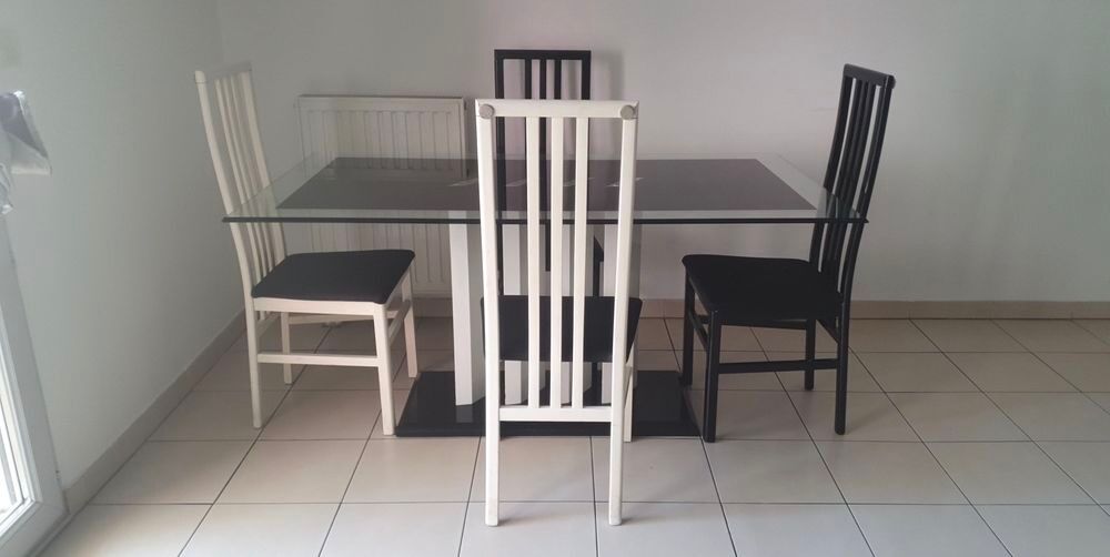 Table en verre + 6 chaises Meubles