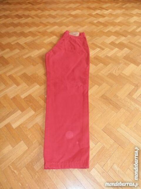 Pantalon toile rouge (V12) 5 Tours (37)