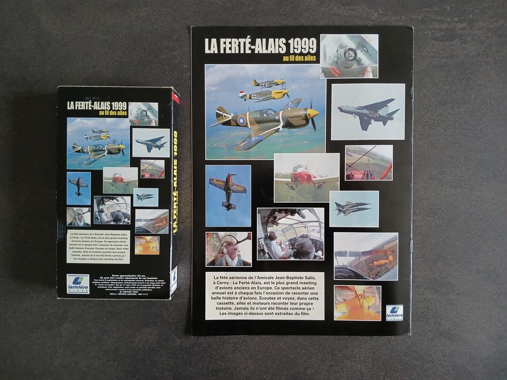 CASSETTES K7 L'AVIATION LA FERTE-ALAIS 1999 AU FIL DES AILES Photos/Video/TV