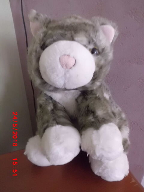 CHAT GRIS ET BLANC KEEL TOYS 16 Oignies (62)