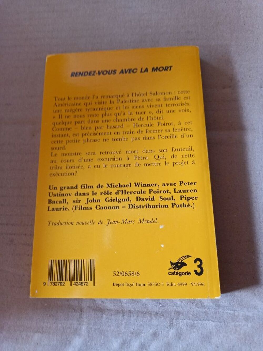 Livre "Rendez-vous avec la mort" Agatha Christie Livres et BD