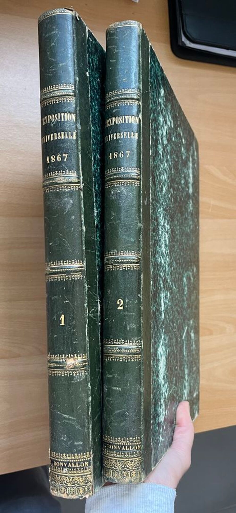Lot 2 livres exposition universelle de Paris 1867 