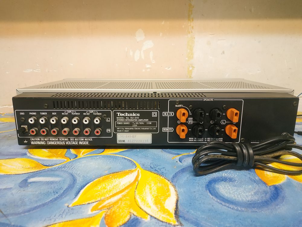 Ampli Hi-Fi TECHNICS SU-Z45 - [R&eacute;vis&eacute;] - (Vintage 80) Audio et hifi