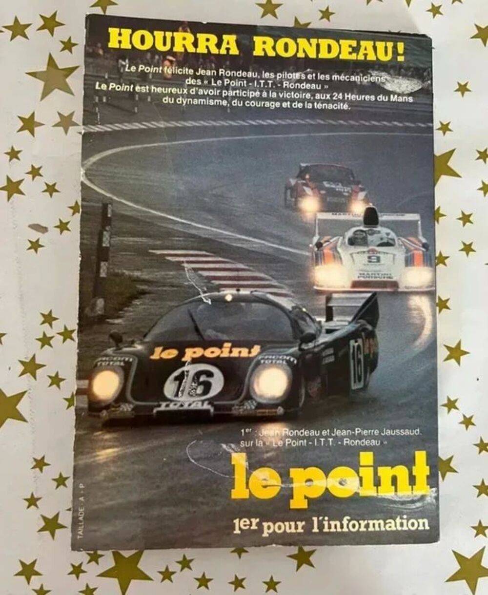 Rondeau Victoire au Mans 1980. Livre rare 24 Heures du Mans Livres et BD