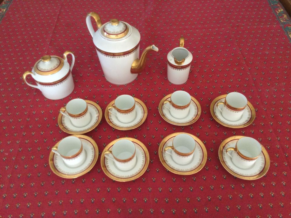 Service &agrave; caf&eacute; en porcelaine Limoges Ternet Cuisine