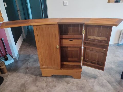 Bar mobile en bois exotique 180 Martinet (85)