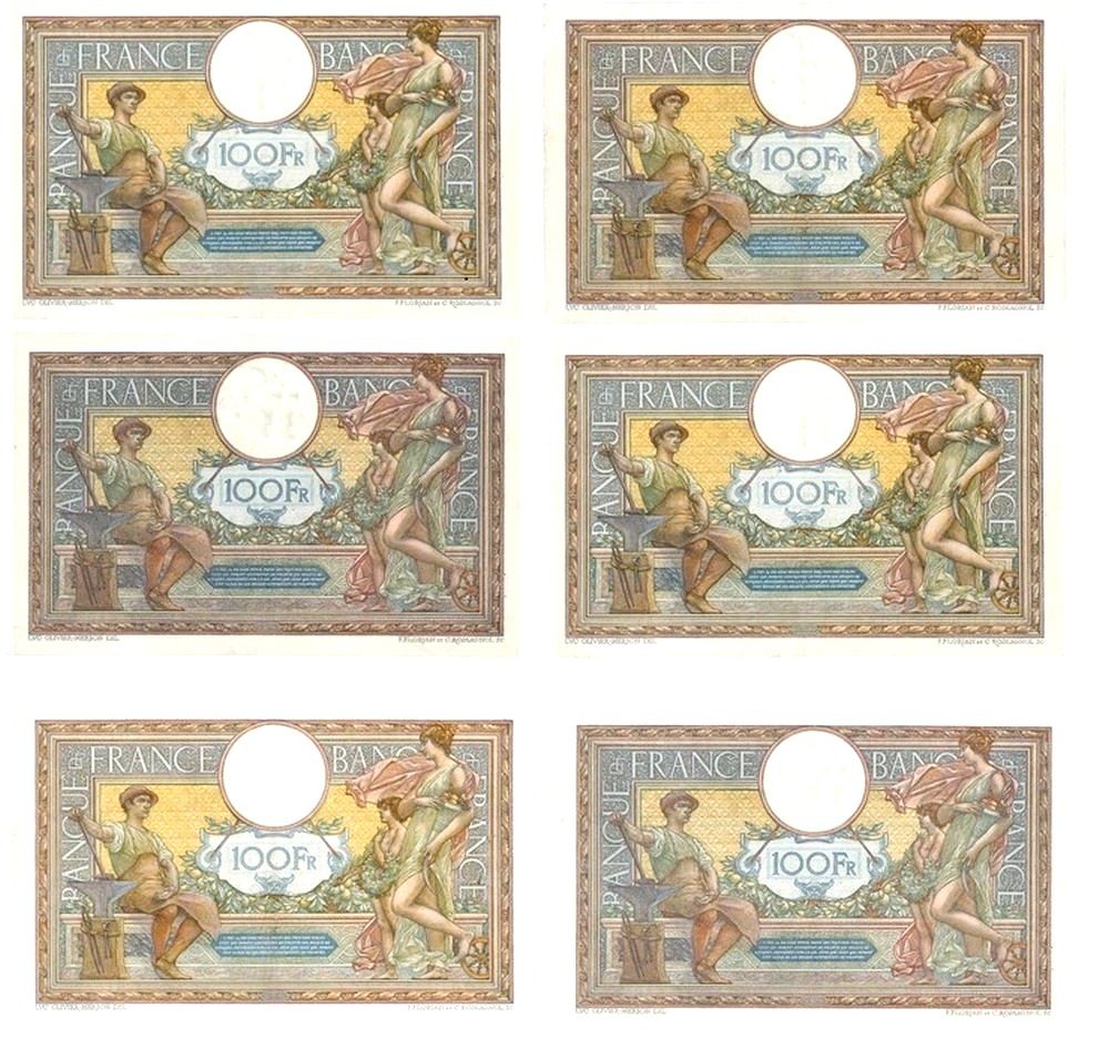 F 23 RARE LOT 12 BILLETS 100 F LOM DATES RARES 