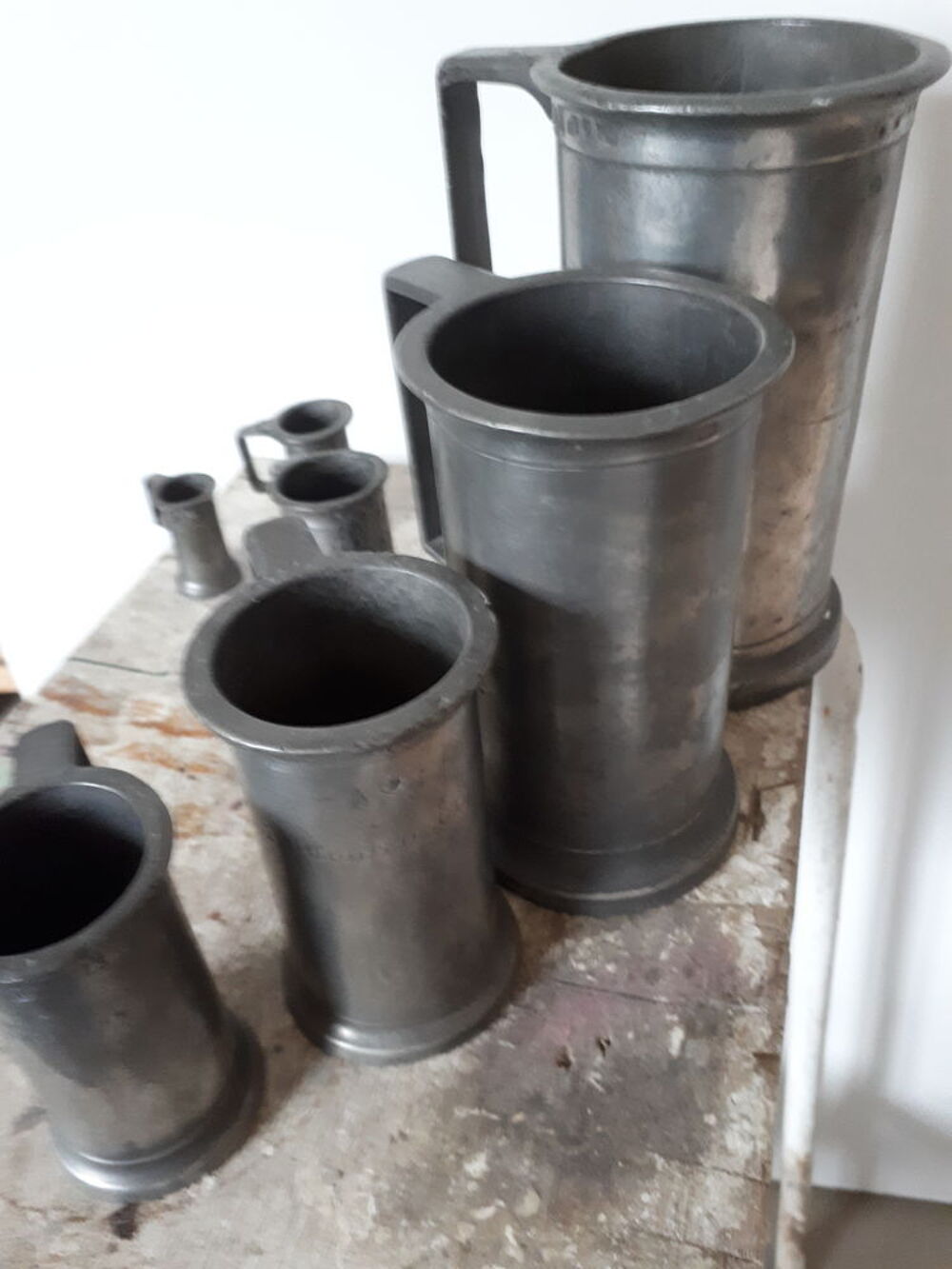 S&eacute;rie de mesures en &eacute;tain Décoration