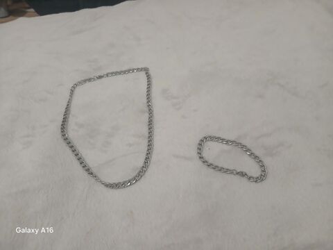 Collier plus bracelet en acier Al�s (30)
