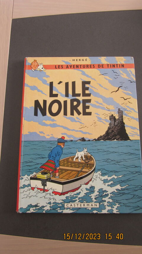 B D TINTIN L'LE NOIRE DE 1966 D I 20 Coquelles (62)