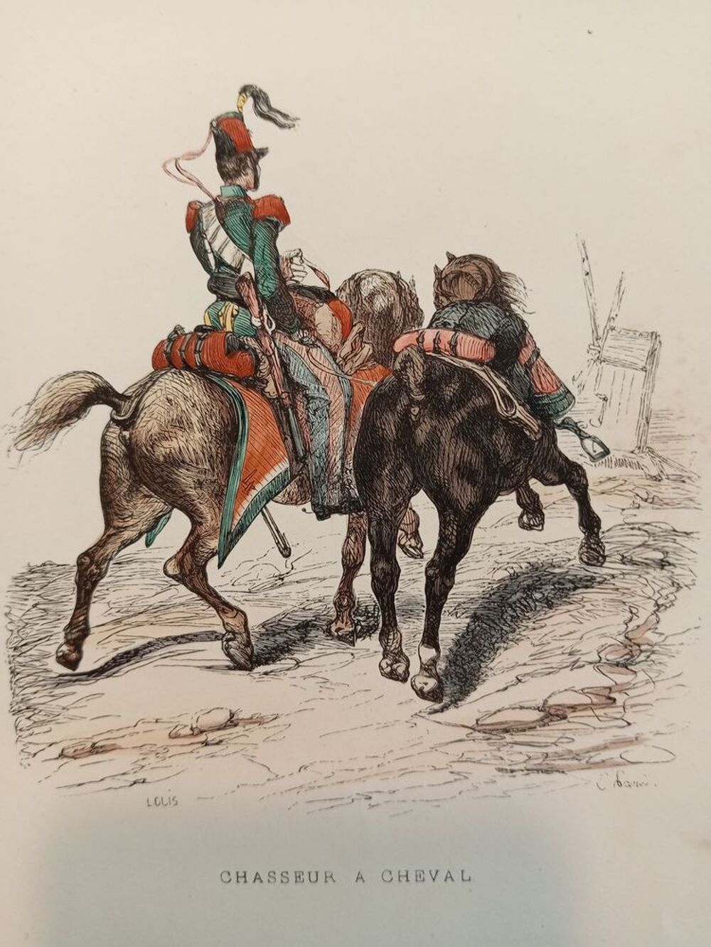 LOT DE GRAVURES ORIGINALES MILITAIRES DE 1830 