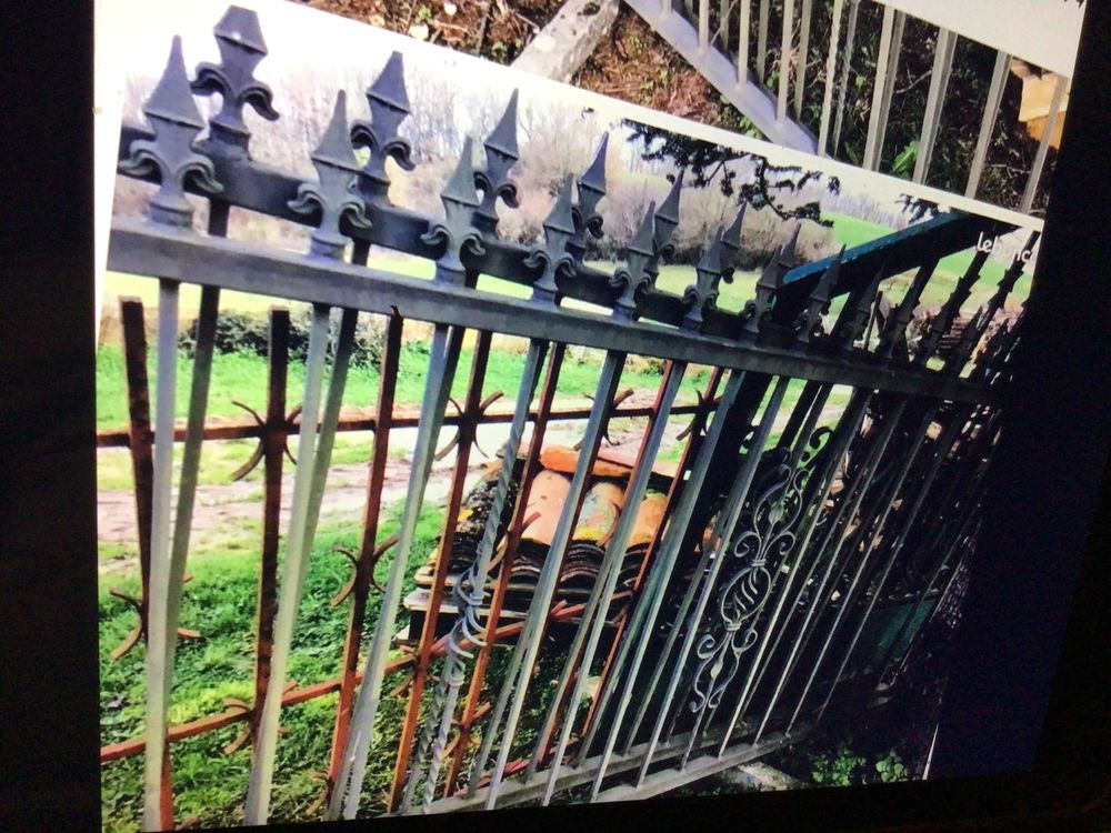 2 grandes grille fer forg&eacute; grande taille Jardin