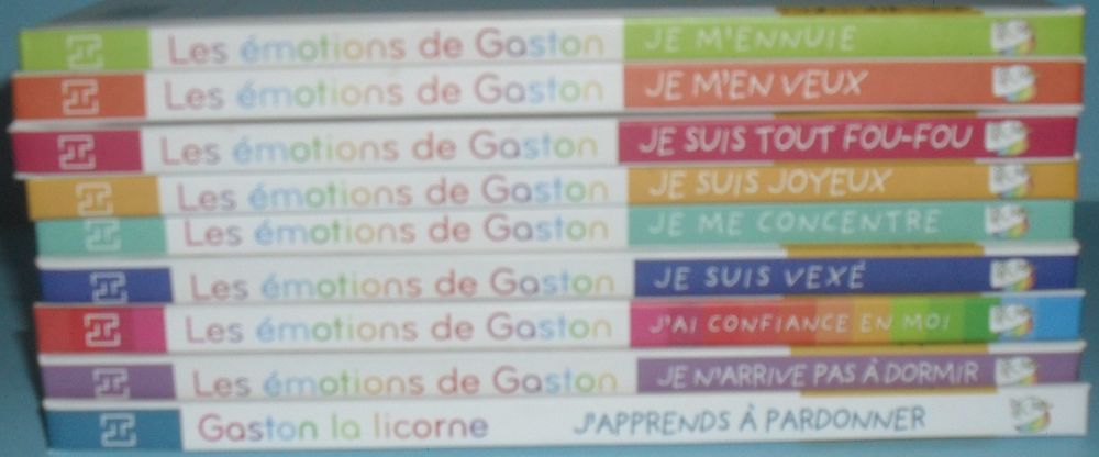 Lot de 9 livres pour enfants Gaston la Licorne
Etat NEUFS. Livres et BD