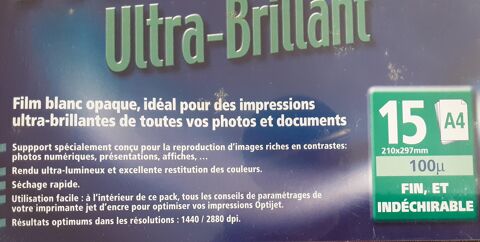 PAPIER PHOTO haute r�solution ULTRA FIN blanc brillant 5 Pontoise (95)