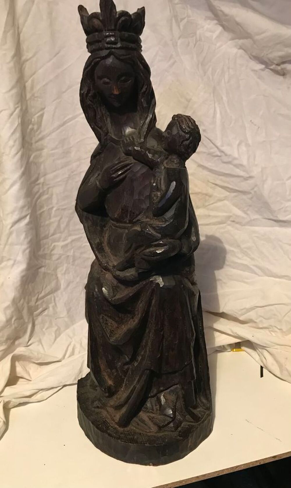sculture Vierge en bois 
