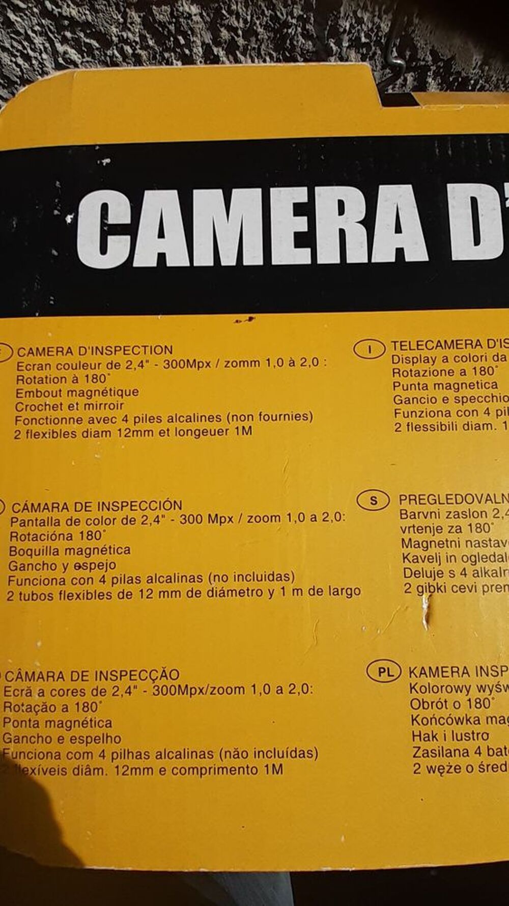 cam&egrave;ra d'inspection NEUVE Bricolage