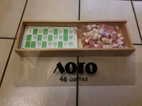 LOTO 48 CARTES ET 48 JETONS. 6 Fr�vent (62)