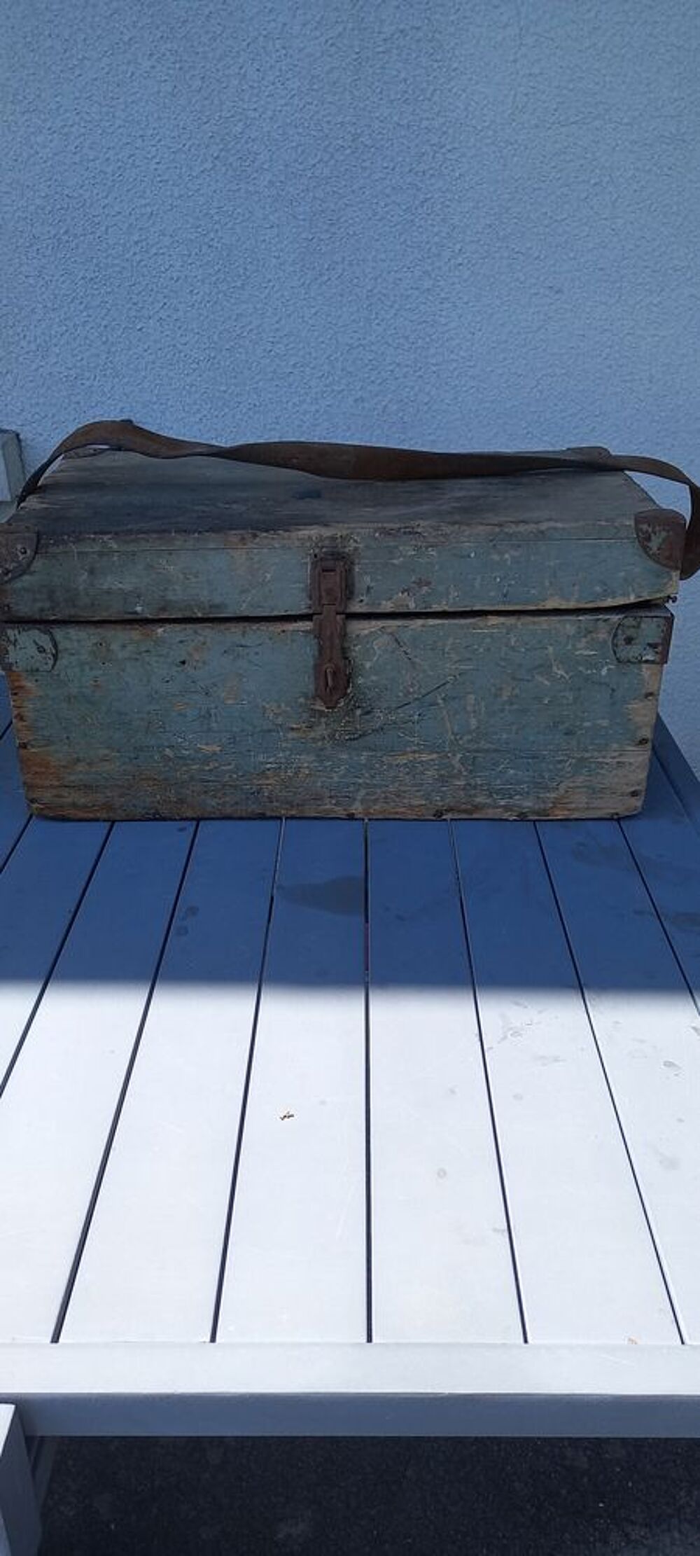 Ancienne caisse d'outillage professionnelle vintage 