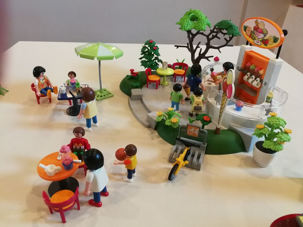 Lot Marchand de glaces et Boulangerie Playmobil Jeux / jouets