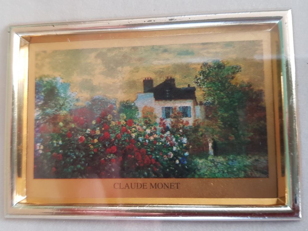 CHROMOLITHOGRAPHIE LE JARDIN DE L'ARTISTE DE CLAUDE MONET Décoration