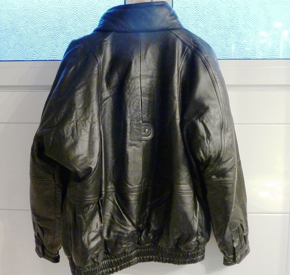 Blouson Homme Hiver cuir d'agneau NEUF Vêtements