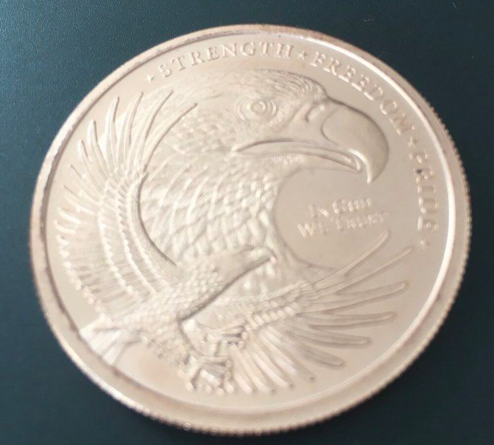 Bullion 1 oz (31,10 grammes) 999/1000 Pur Cuivre USA 