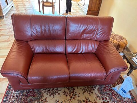Canap� 2 places en cuir pleine fleur ? Style classique ? Bor 280 Bonchamp-l�s-Laval (53)