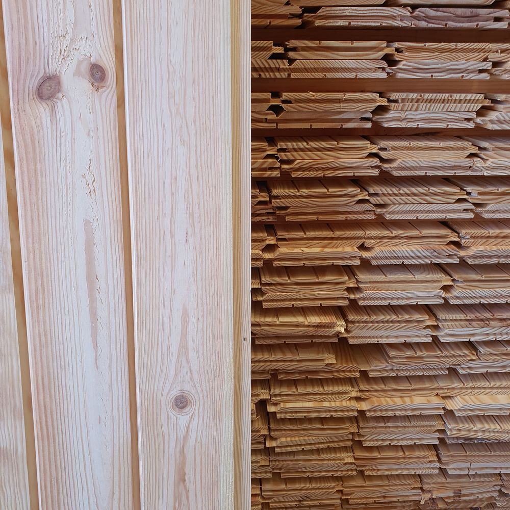 BARDAGE RABOT&Eacute; Pin des Landes 22x128 en 2,40m Bricolage