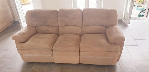 Canape 3 place relax en daim 140 Orival (76)