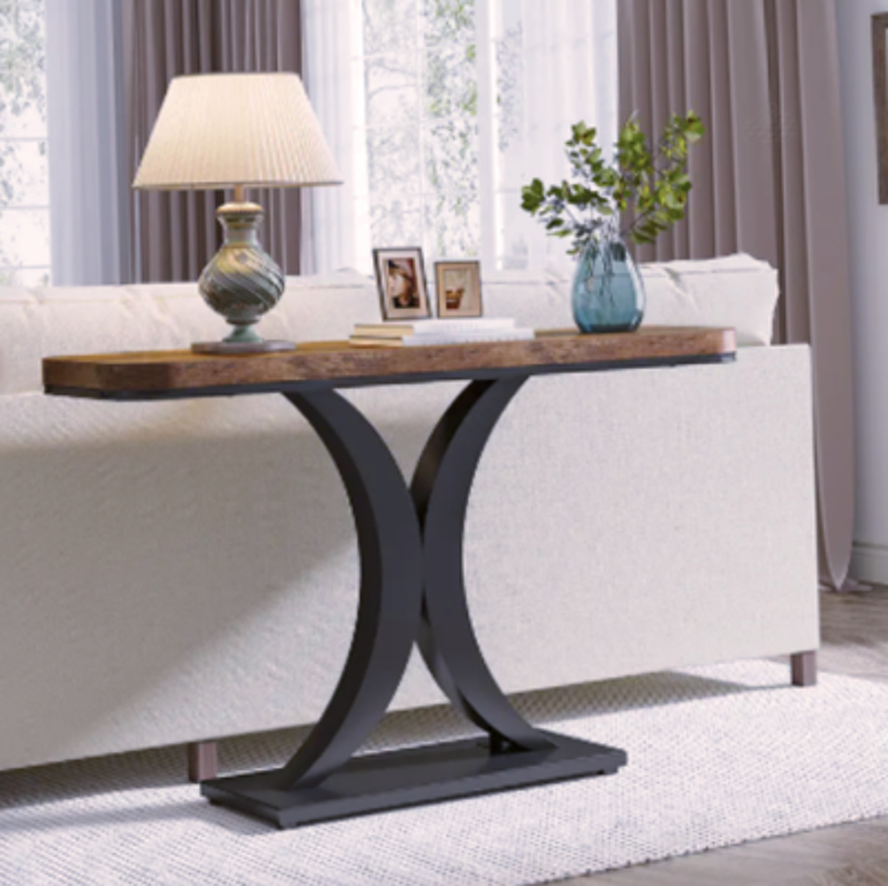 Console design bois et m&eacute;tal ? &Eacute;l&eacute;gance contemporaine Meubles