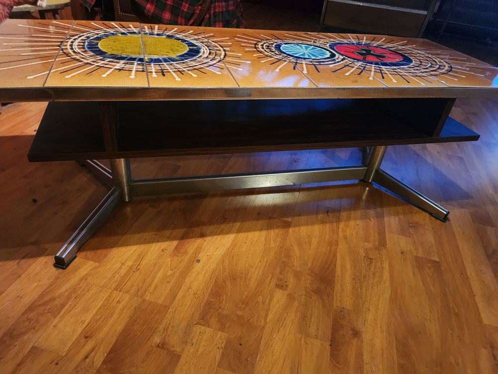 Table basse Valauris ann&eacute;es 60 Meubles