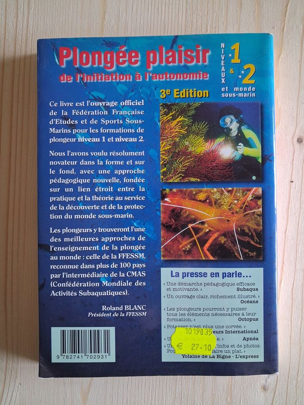 Plong&eacute;e sous-marine - de l'initiation &agrave; l'autonomie Livres et BD