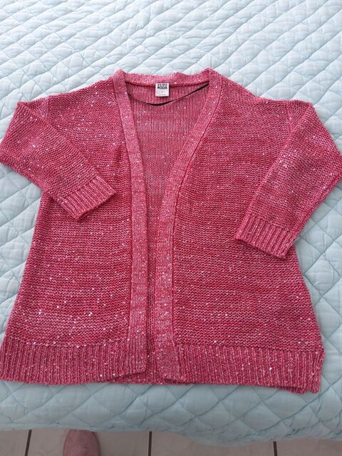 VESTE longue  VERO MODA  rose paillete - S 12 Saint-Etienne (42)