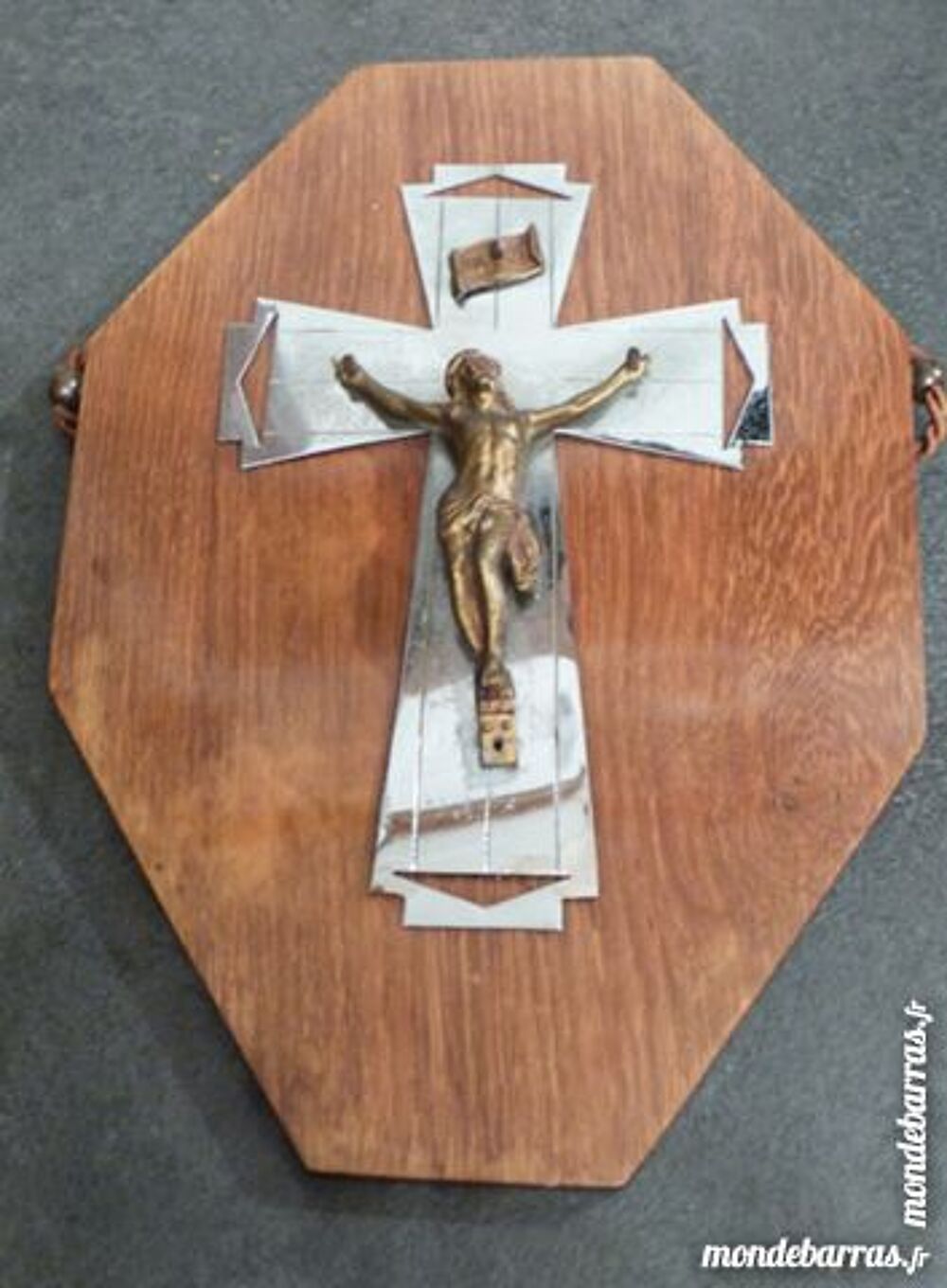 Anciens cadre croix, crucifix, b&eacute;nitier christ XIX Décoration