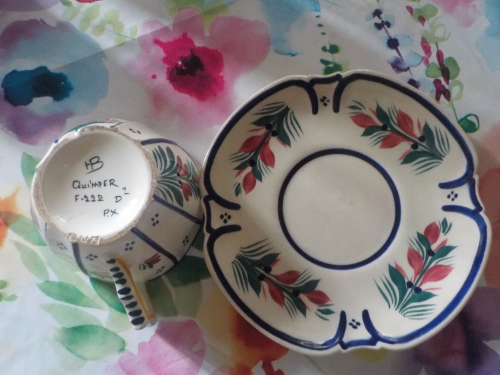 TASSE ET SOUCOUPE HB QUIMPER 