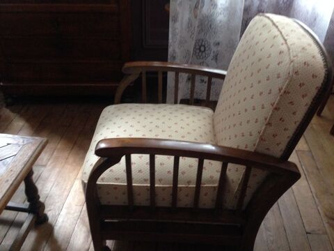 2 Fauteuils anciens anne 1920-1930 acajou blond massif 350 Versailles (78)