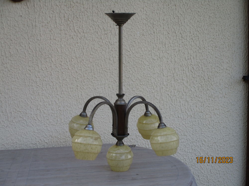 LUMINAIRE VINTAGE 4 BRANCHES Décoration
