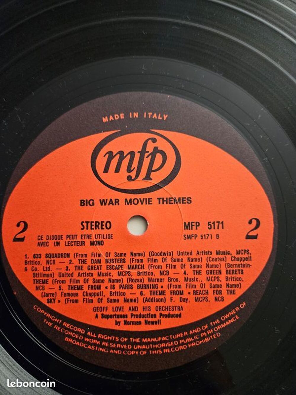 Musique originale des grands films de guerre mfp stereo 5171 CD et vinyles