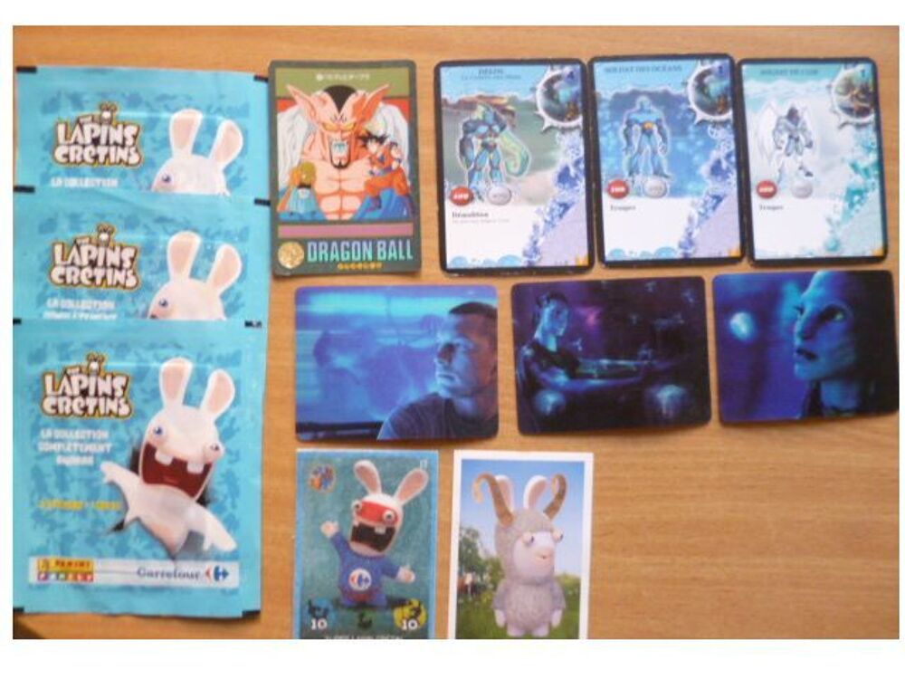Cartes DRAGON BALL, Pokemon, Avatar, Gormiti, lapins cr&eacute;tins Jeux / jouets