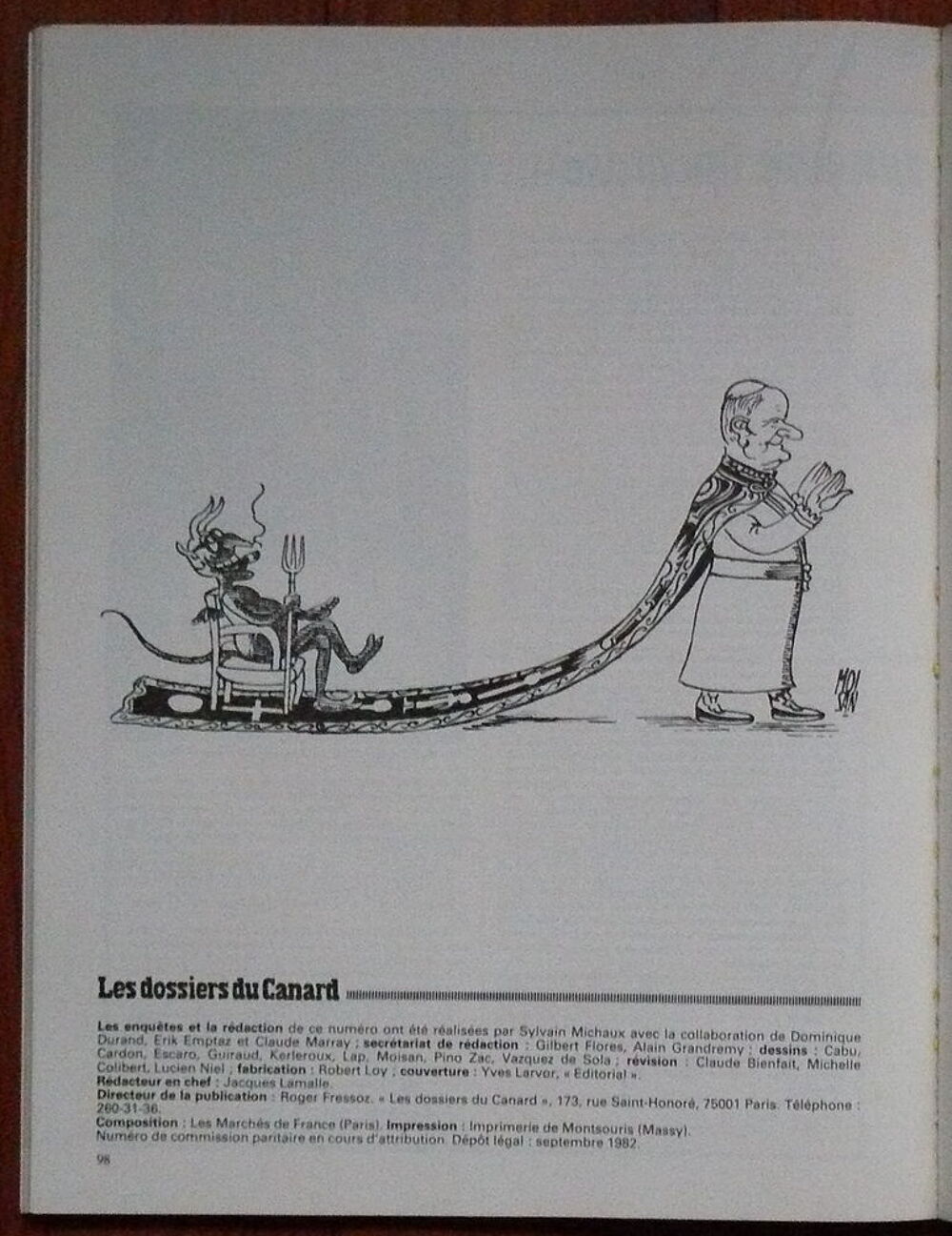 Dossier du Canard Encha&icirc;n&eacute; N&deg;4 