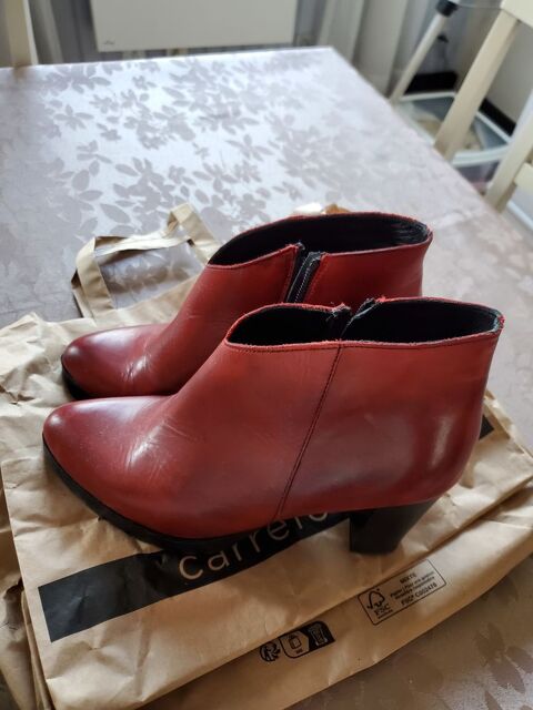 Bottines rouge/bordeau pointure 38 10 Coubert (77)