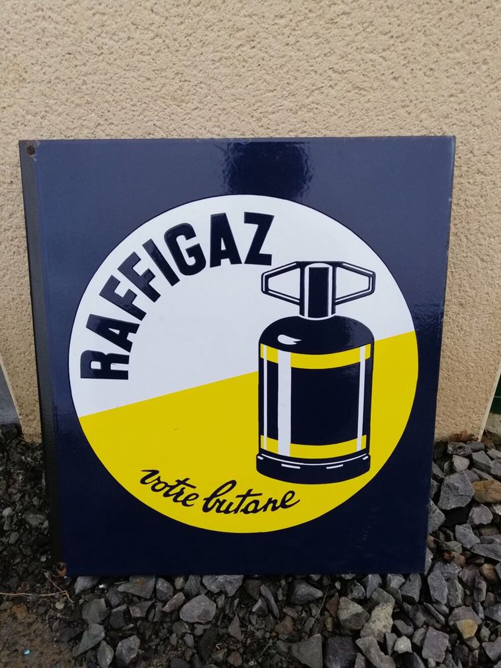 Plaque &eacute;maill&eacute;e Rafigaz 