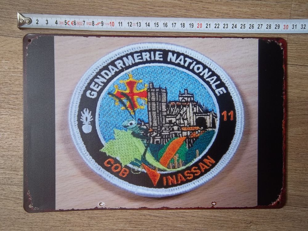 plaque communaut&eacute;s de brigades vinassan gendarmerie Aude 