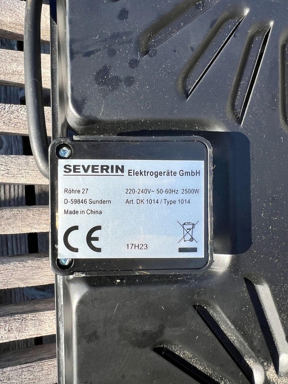Appareil &eacute;lectrique Severin Type 1014 Electroménager