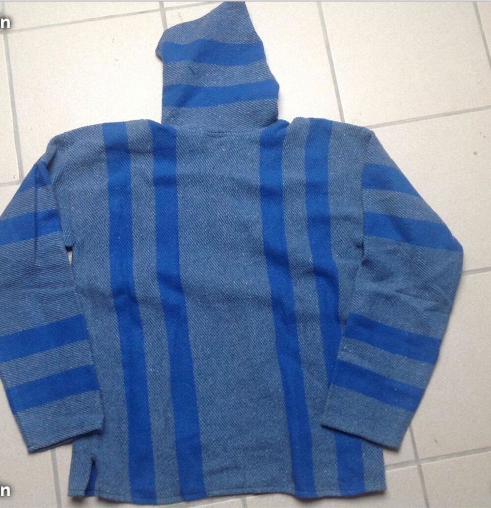 PULL &Agrave; CAPUCHE SALGADO TAILLE L COULEUR BLEUS Envoi Possible Vêtements