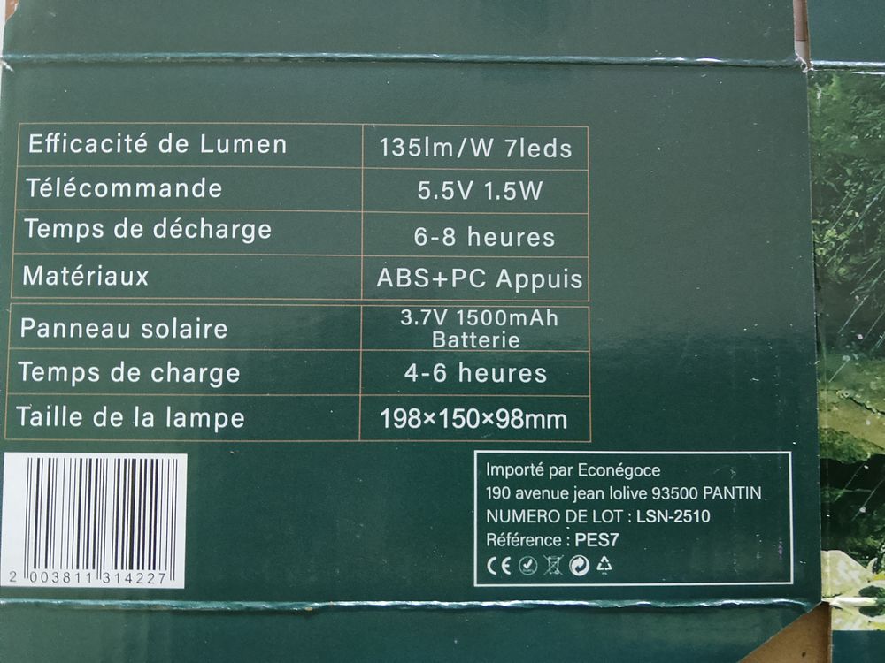 Piquets Spots Solaires a Led 1,5 watts Jardin