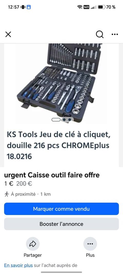 Caisse outils neuf 160 Villeneuve-sur-Lot (47)